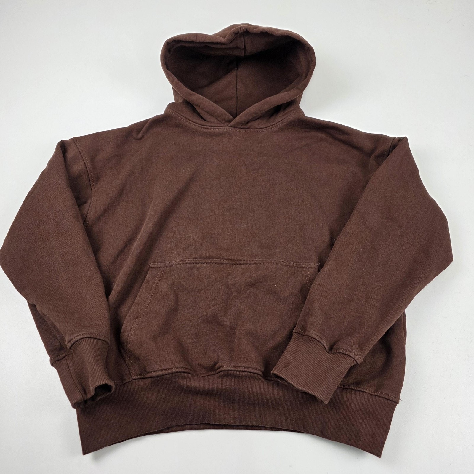 Hours Hoodie Mens Medium Pullover Oversized Fleece Kangaroo Pocket Sweatshirt
